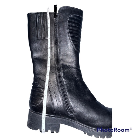 Leather moto boot lug sole - Picture 4 of 5